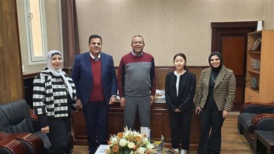 رئيس جامعة بنى سويف التكنولوجية يستقبل مديرة برنامج أصدقاء كوريا حول العالم