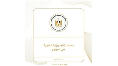 حصاد نشاط وزارة الهجرة خلال أسبوع (إنفوجراف)