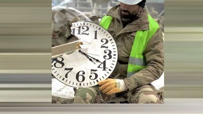 زلزال سوريا وتركيا.. لحظة توقف الزمن في ساعات الحوائط