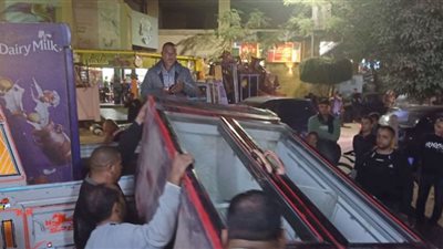 إزالة أعمال تحويل وحدات سكنية لمحلات بحدائق الأهرام