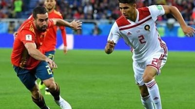 القنوات الناقلة لمباراة المغرب وإسبانيا في كأس العالم