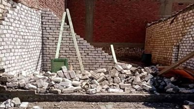 مصرع ربة منزل سقط عليها حائط بمنزلها في طما