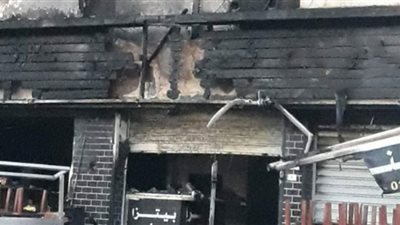 حريق داخل مطعم مأكولات في العجوزة