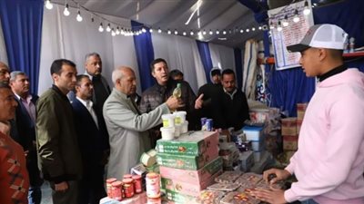 بنى سويف تتابع مشروعات الرصف ومعارض أهلًا رمضان بإهناسيا