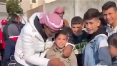 طفل سوري يحلم بلقاء رونالدو وتركي أل شيخ 