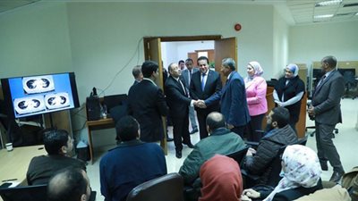وزير الصحة يشهد المحاضرة التعريفية للملتحقين بزمالة الأشعة التداخلية
