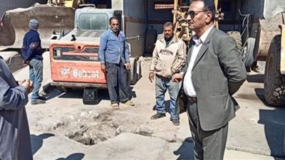 رئيس مدينة سنورس يتفقد منطقة المقابر والحملة الميكانيكية