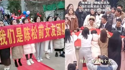 العشيقات الـ12 يحولن زفاف عريس لكابوس