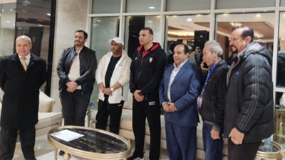 رئيس الاتحاد العربي يتفقد صالة حسن مصطفى