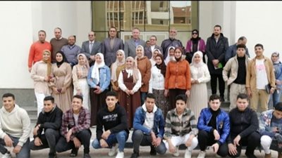 جامعة سمنود تستقبل طلاب المدارس لنشر الثقافة