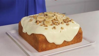 طريقة عمل كيكة بالزبادي والموز| صحية وشهيه