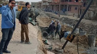 متابعة مشروعات الخطة الاستثمارية بقرى طامية في الفيوم