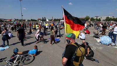 احتجاج آلاف الأشخاص في ألمانيا للمطالبة بوقف الحرب الروسية