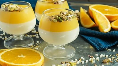 طريقة عمل مهلبية بفاكهة الموسم| سهلة وسريعة