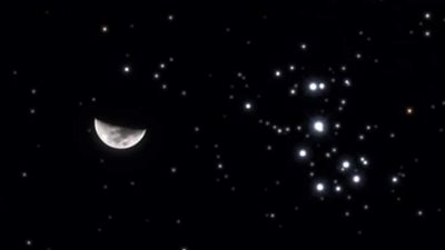 القمر يقترن مع نجوم الثريا.. ظاهرة فلكية في غاية الأهمية