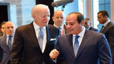 جو بايدن يثمن جهود الرئيس السيسي في تهيئة الظروف لنجاح اجتماع العقبة
