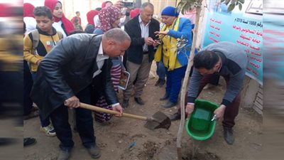 تنظيم حملات لتشجير ونظافة مركز صدفا بأسيوط