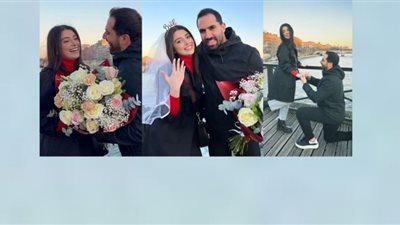 أول صور من خطوبة ماريتا الحلاني ولقطة رومانسية من والدها