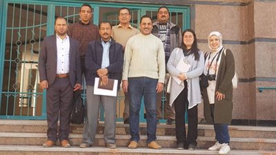 وفدهيئة إمديست يتفقد مركز خدمة ذوي الإعاقة بجامعة سوهاج