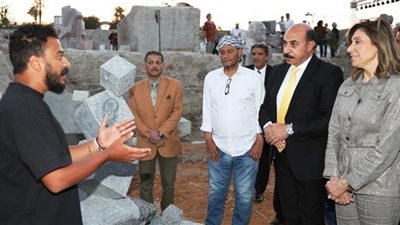 وزيرة الثقافة ومحافظ أسوان يشهدا حفل ختام الدورة الـ 27 من مهرجان سمبوزيوم