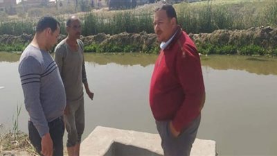 متابعة حالة مياه الري بترعة قوتة وبحر البنات بالفيوم