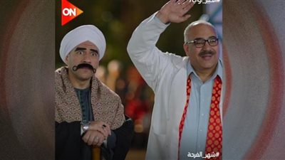 أحمد مكي وبيومي فؤاد فى كواليس 