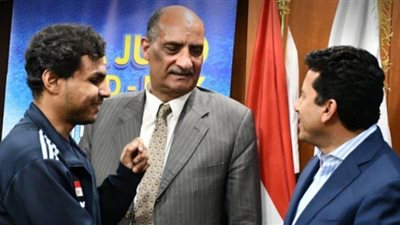 وزير الرياضة يحضر المؤتمر الخاص ببطولة الجائزة الكبرى للجودو للمكفوفين