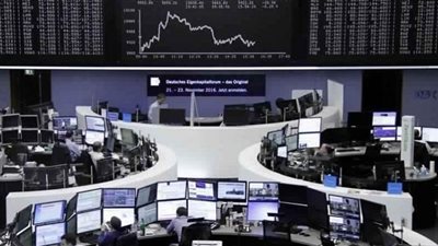 الأسهم الأوروبية تتراجع قبيل بدء شهادة رئيس الاحتياطي الفيدرالي