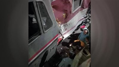 اللقطات الأولى لحادث قطار قليوب.. شاهد