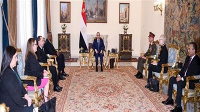 الرئيس السيسى يستقبل وزير الدفاع الأمريكى