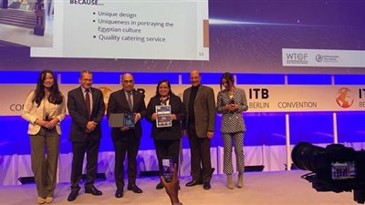 جناح مصر المُشارك في بورصة برلين السياحية ITB يفوز بجائزة ثاني أفضل جناح في أفريقيا