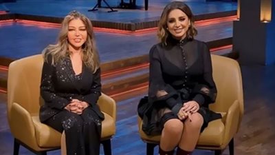 اللقاء الثاني بين أنغام وسميرة سعيد (الليلة)