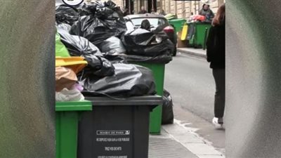 تراكم النفايات في شوارع فرنسا (شاهد)