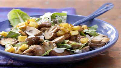 طريقة تحضير سلطة المشروم| تحارب السرطان