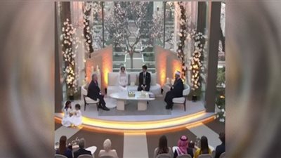 لحظة عقد قران الأميرة إيمان ابنة ملك الأردن (فيديو)