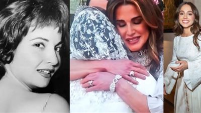 الأميرة إيمان بفستان زفاف ساحر وتتشبه بشادية| صور