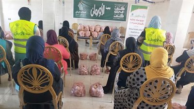 الأورمان توزع 10 آلاف كجم بطاطس على 1000 أسرة بالشرقية