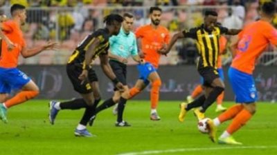 الاتحاد السعودي يتعادل مع الفيحاء في الشوط الأول