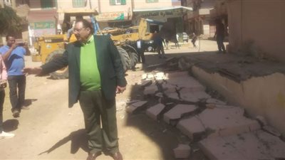 إزالة التعديات على خطوط التنظيم بمدينة سفاجا