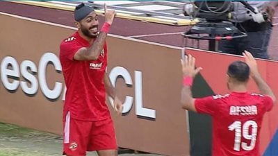 كهربا يمنح الأهلي هدف التقدم أمام القطن الكاميروني