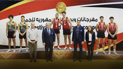 رجال الجمباز يحصدون المركز الثانى ببطولة الجمهورية لجمباز الترامبولين