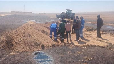 السيطرة على تسريب بترولي شمال مدينة رأس غارب