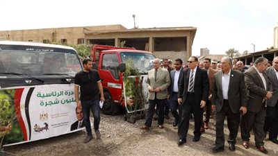 محافظ الشرقية يشهد استلام 270 ألف شجرة لزراعتها بالمراكز