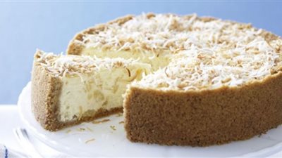 طريقة عمل تشيز كيك بالأناناس وجوز الهند على طريقة المطاعم
