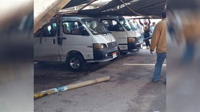 انهيار موقف دكرنس على السيارات بالدقهلية
