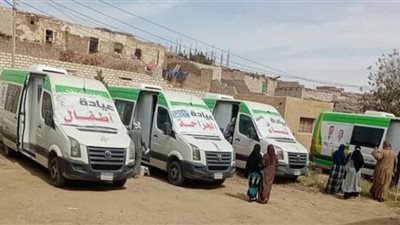 خدمات القوافل الطبية العلاجية بالمجان لـ 100 آلف مواطن