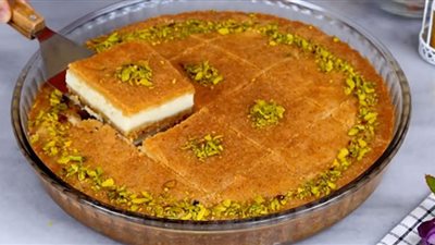 حضري بسبوسة بالقشطة بأشهى الطرق البسيطة