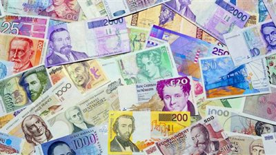 أخر تحديث لأسعار العملات الأوروبية والآسيوية مقابل الجنيه اليوم الاثنين