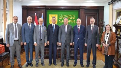 قنصل عام الصين في ضيافة جامعة الإسكندرية