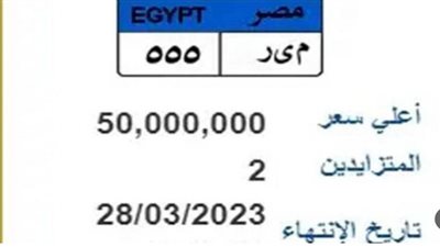 بـ50 مليون جنيه.. لوحة سيارة تثير جدل السوشيال ميديا وساويرس يعلق